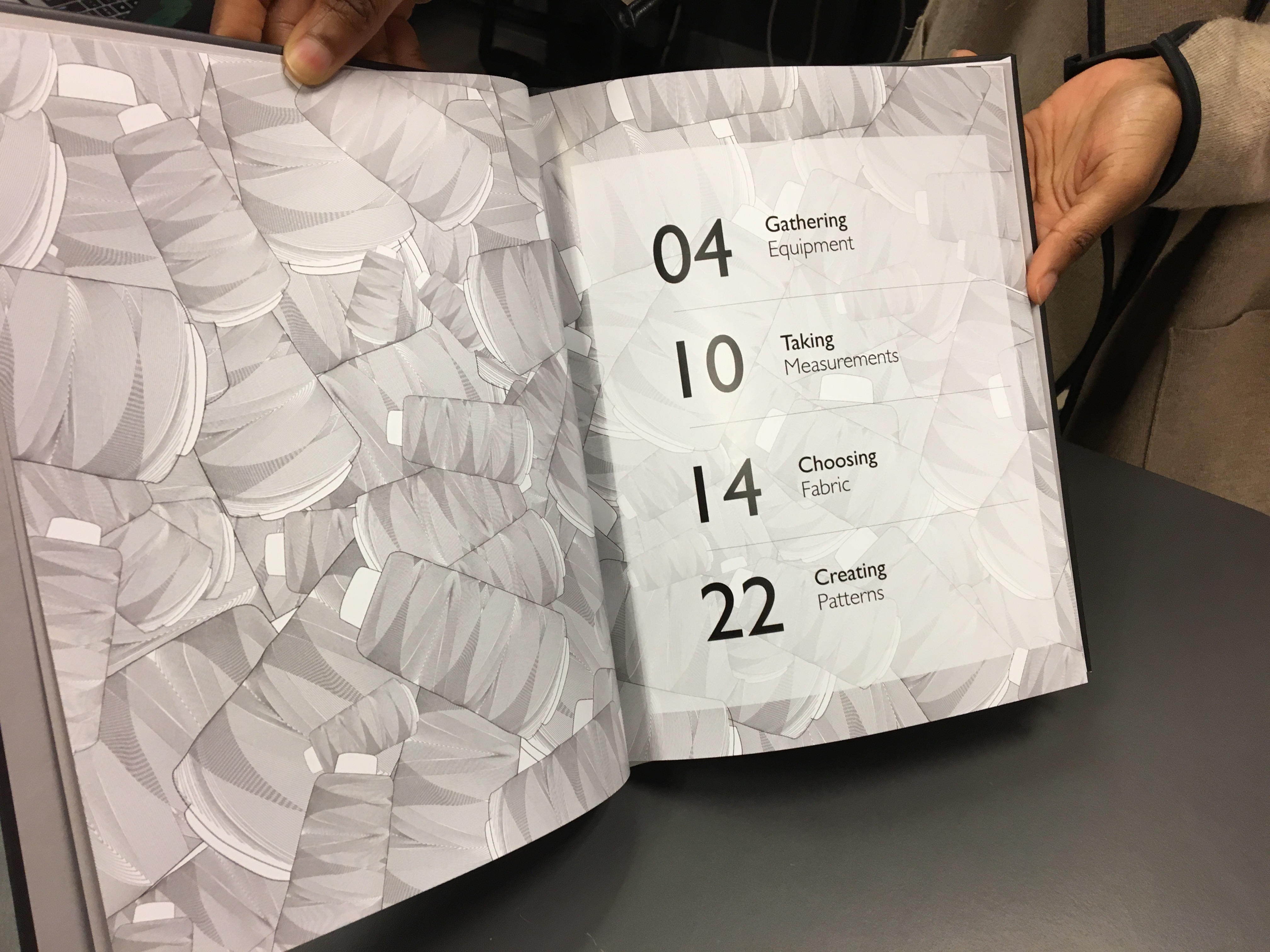 Table of contents spread