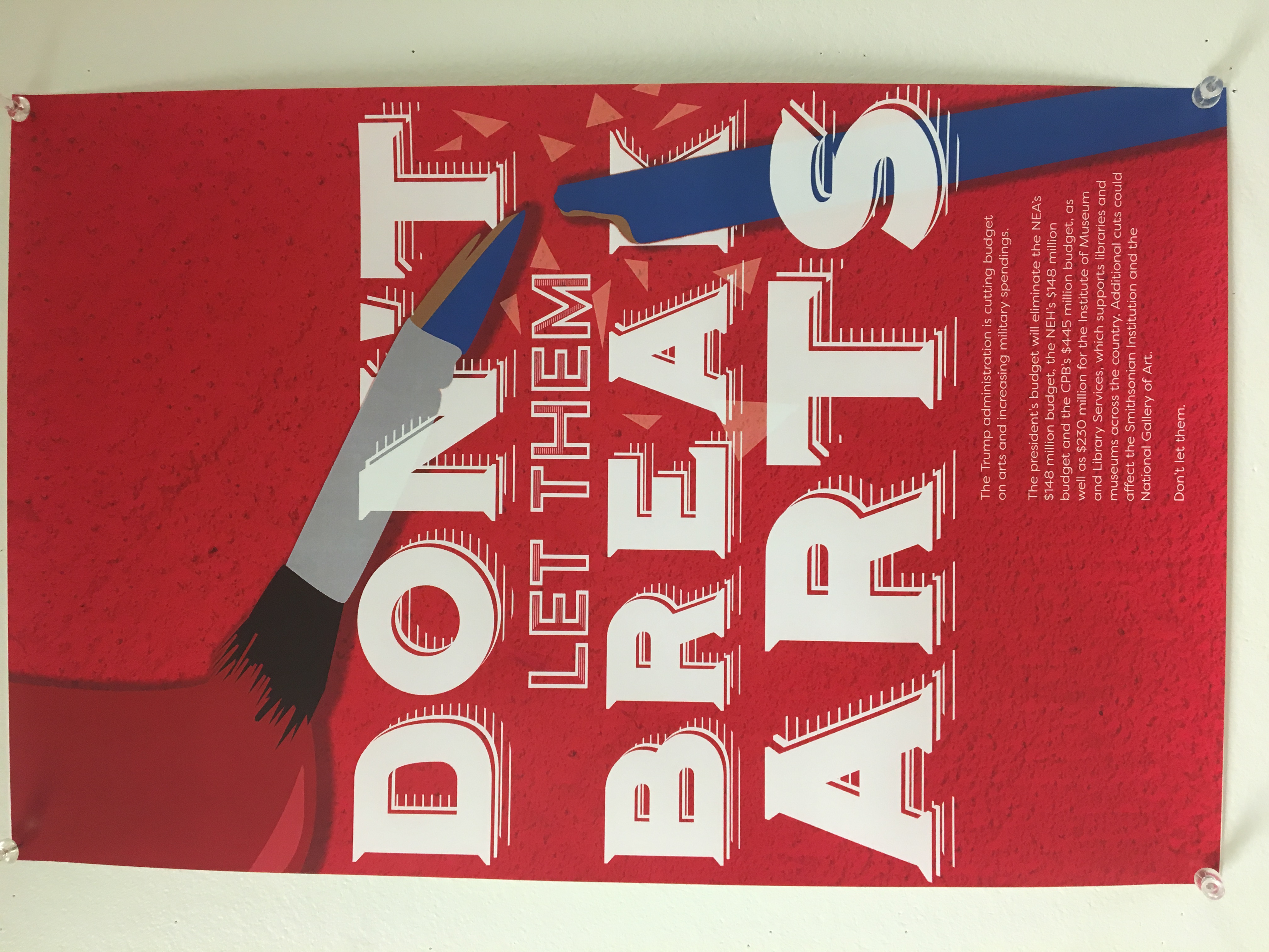 Don't Let Them Break Arts poster