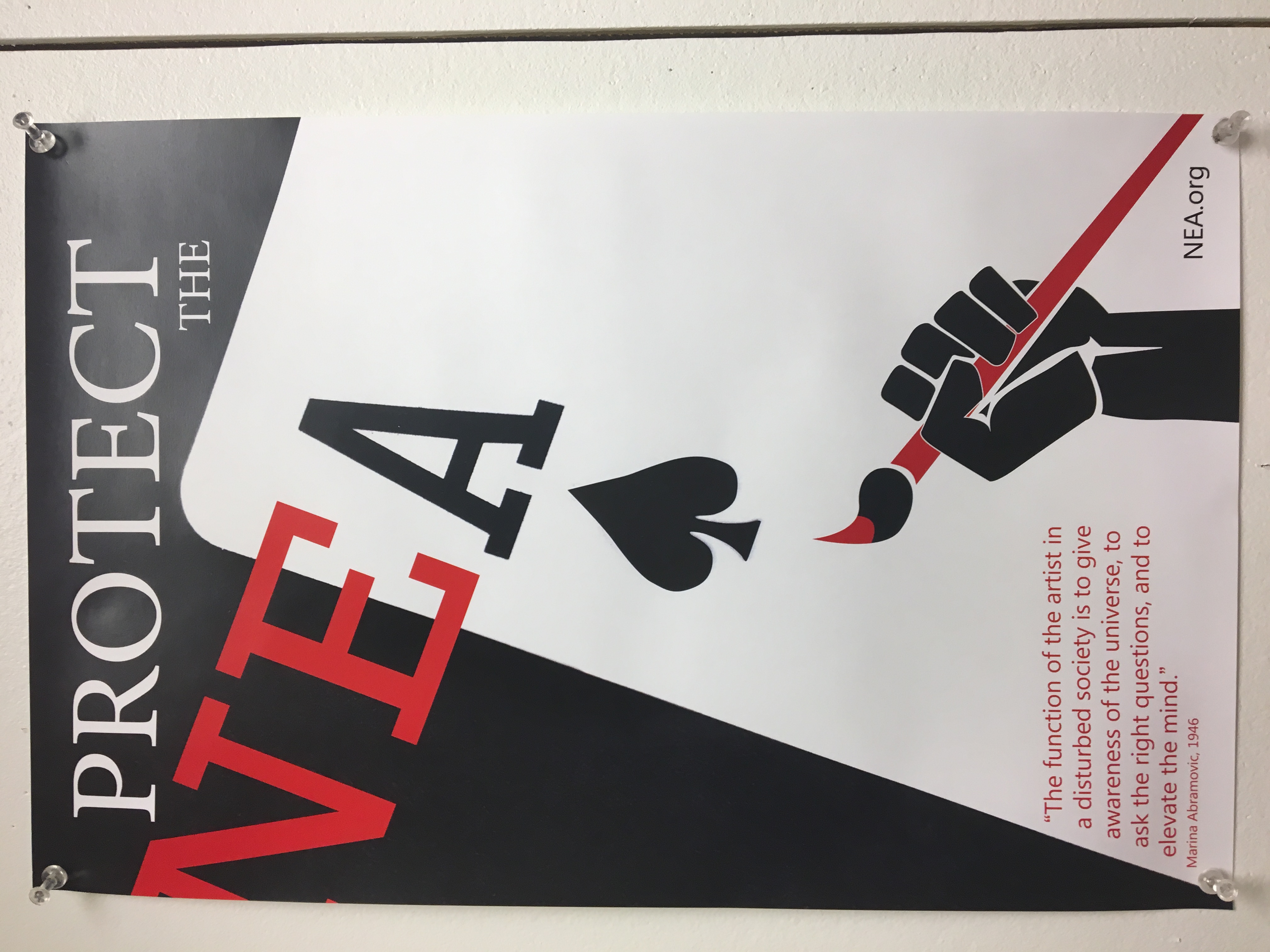 Protect the NEA poster