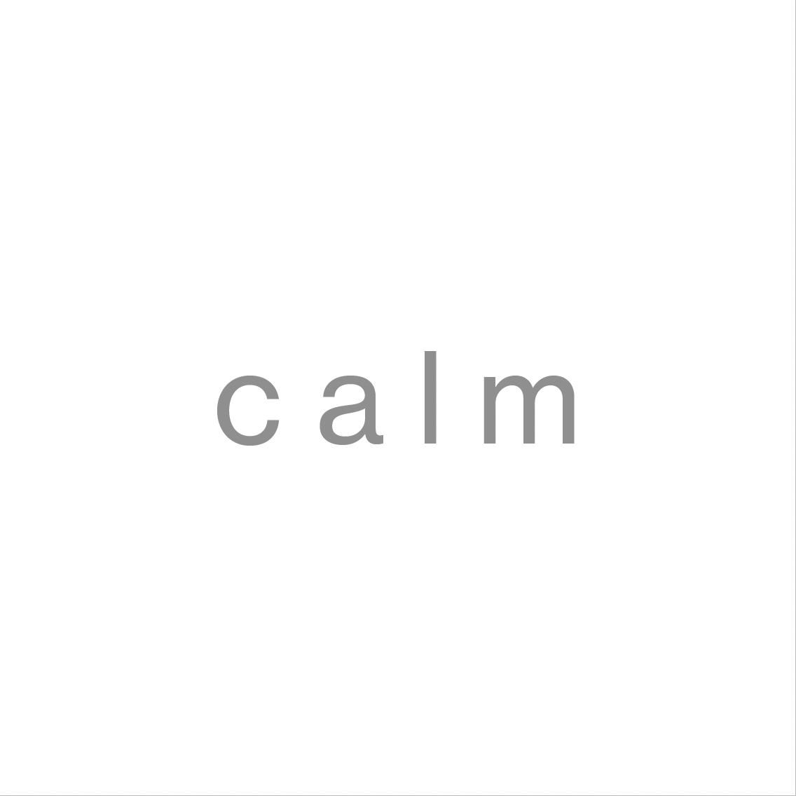 Calm set small in the lower right of an empty field