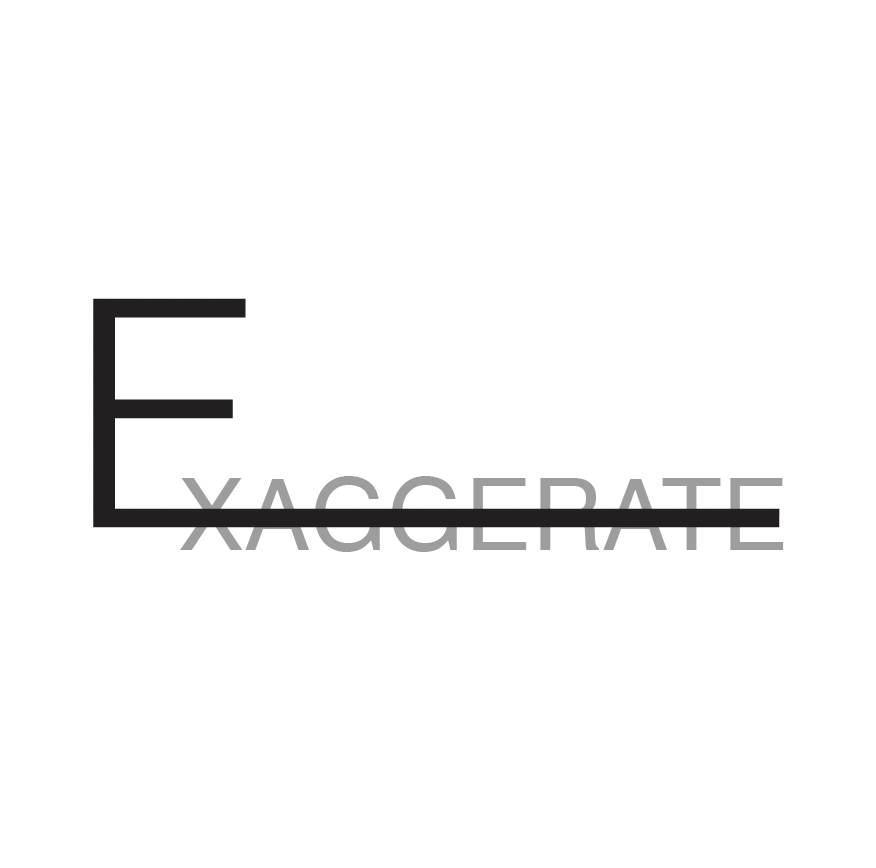 Exaggerate with a stretched E crossbar
