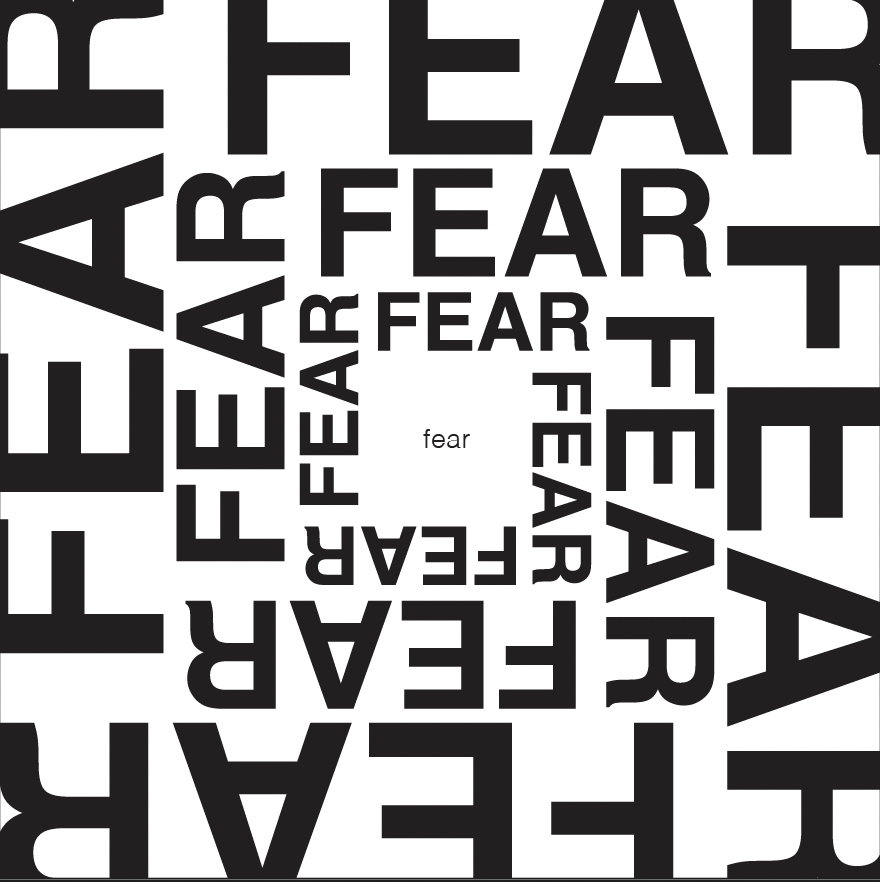 Fear spiralling inward in shrinking rings