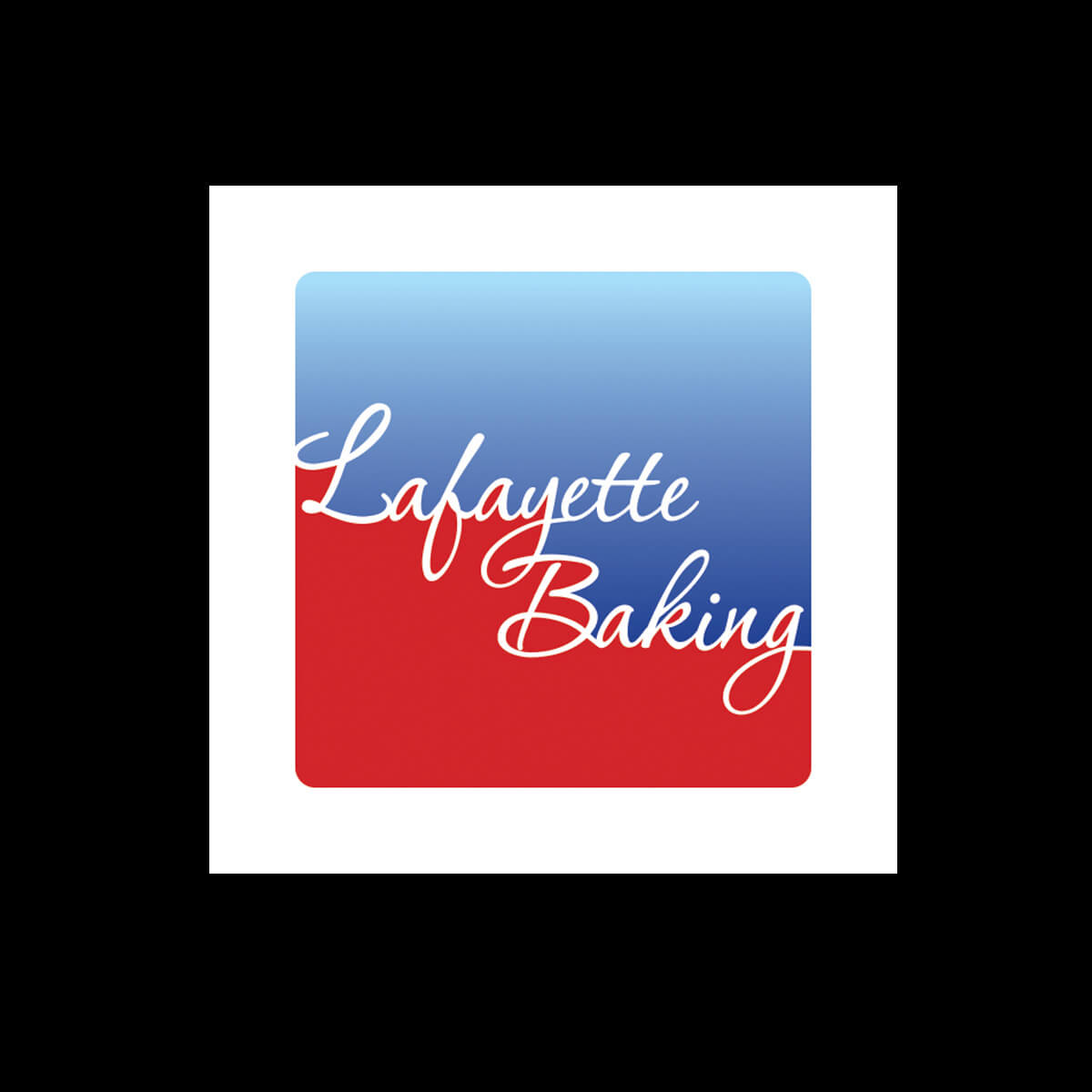 Lafayette Baking logo in blue and red