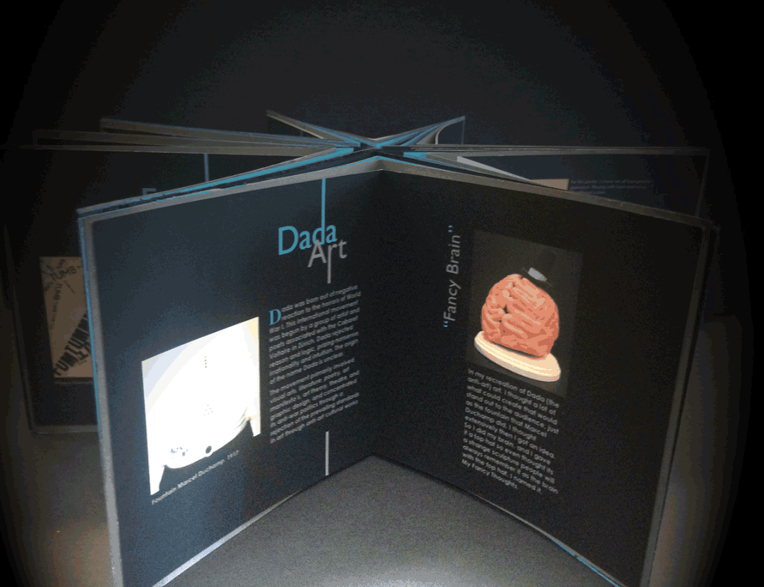 Star-folded history of graphic design book opened flat