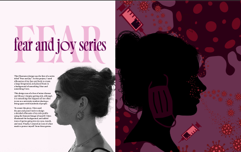 Newsletter portfolio spread 1