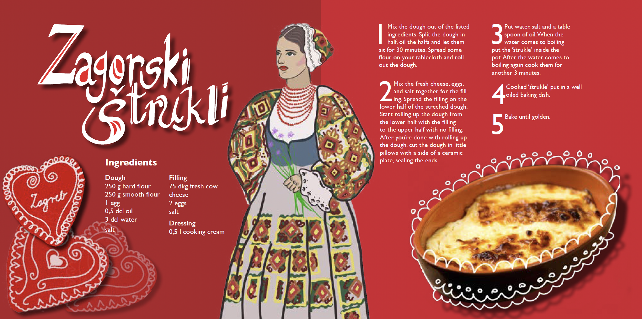 Zagorski Štrukli recipe spread