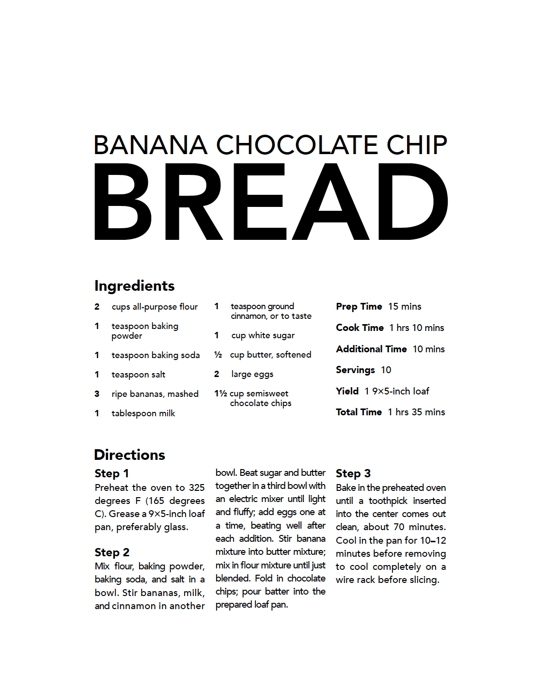 Condensed sans layout with justified three-column directions