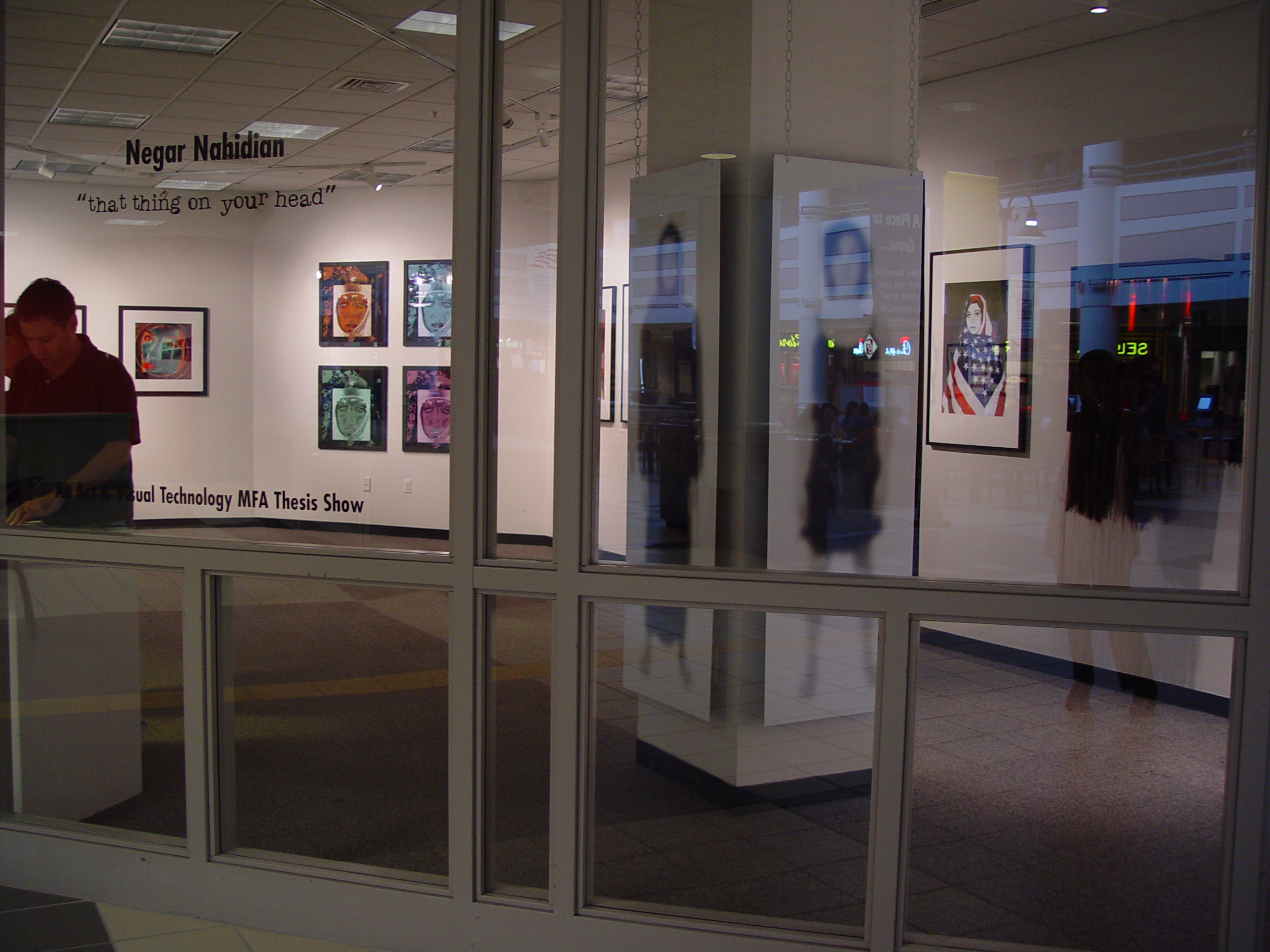 Gallery window with the title that thing on your head